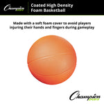 Champion Sports Coated High-Density Foam Basketball, Size 3