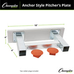 Champion Sports Anchor Style Pitcher's Plate