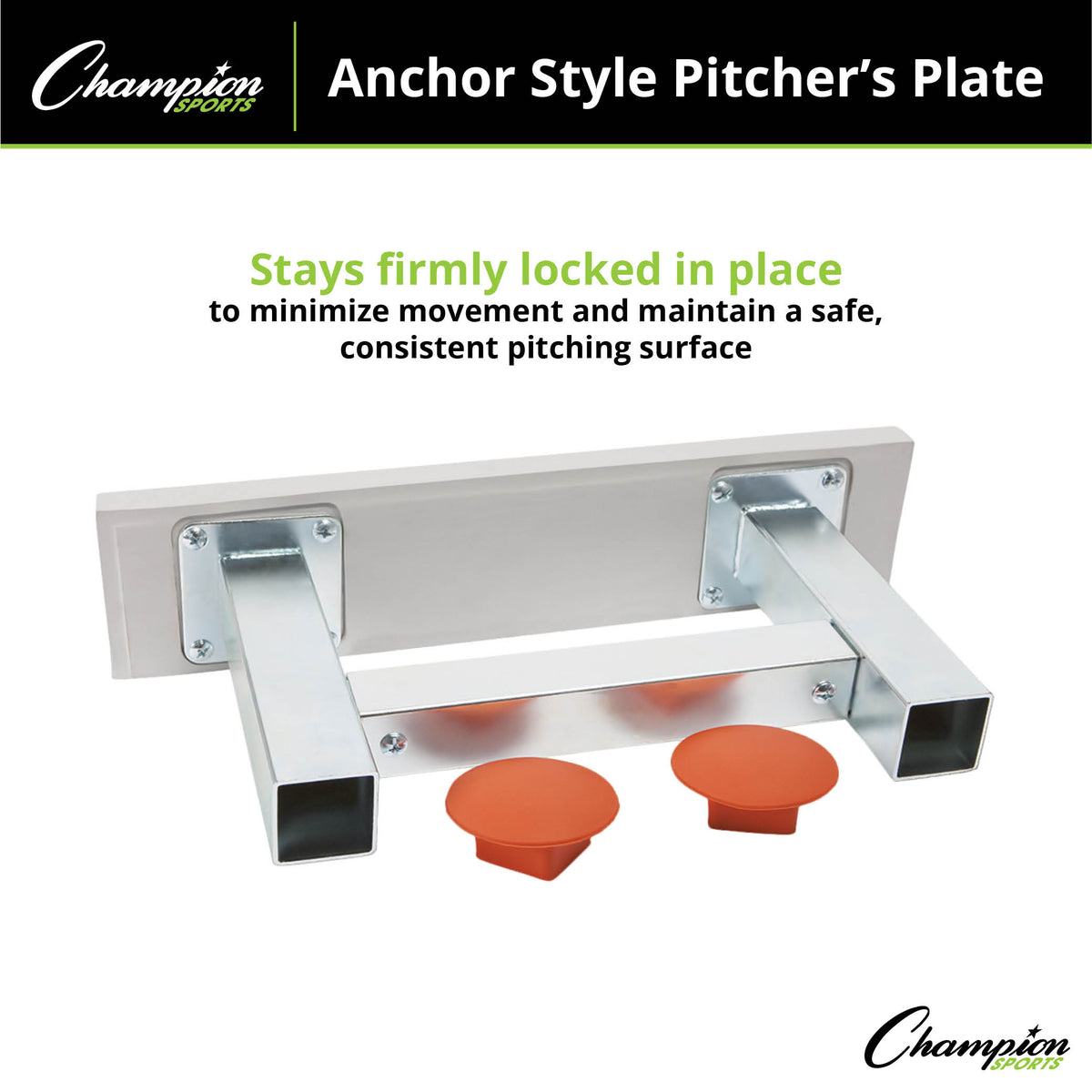 Champion Sports Anchor Style Pitcher's Plate