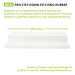 Champion Sports Pro Step Down Pitching Rubber