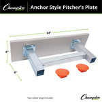 Champion Sports Anchor Style Pitcher's Plate