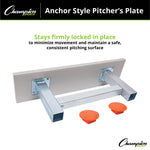 Champion Sports Anchor Style Pitcher's Plate