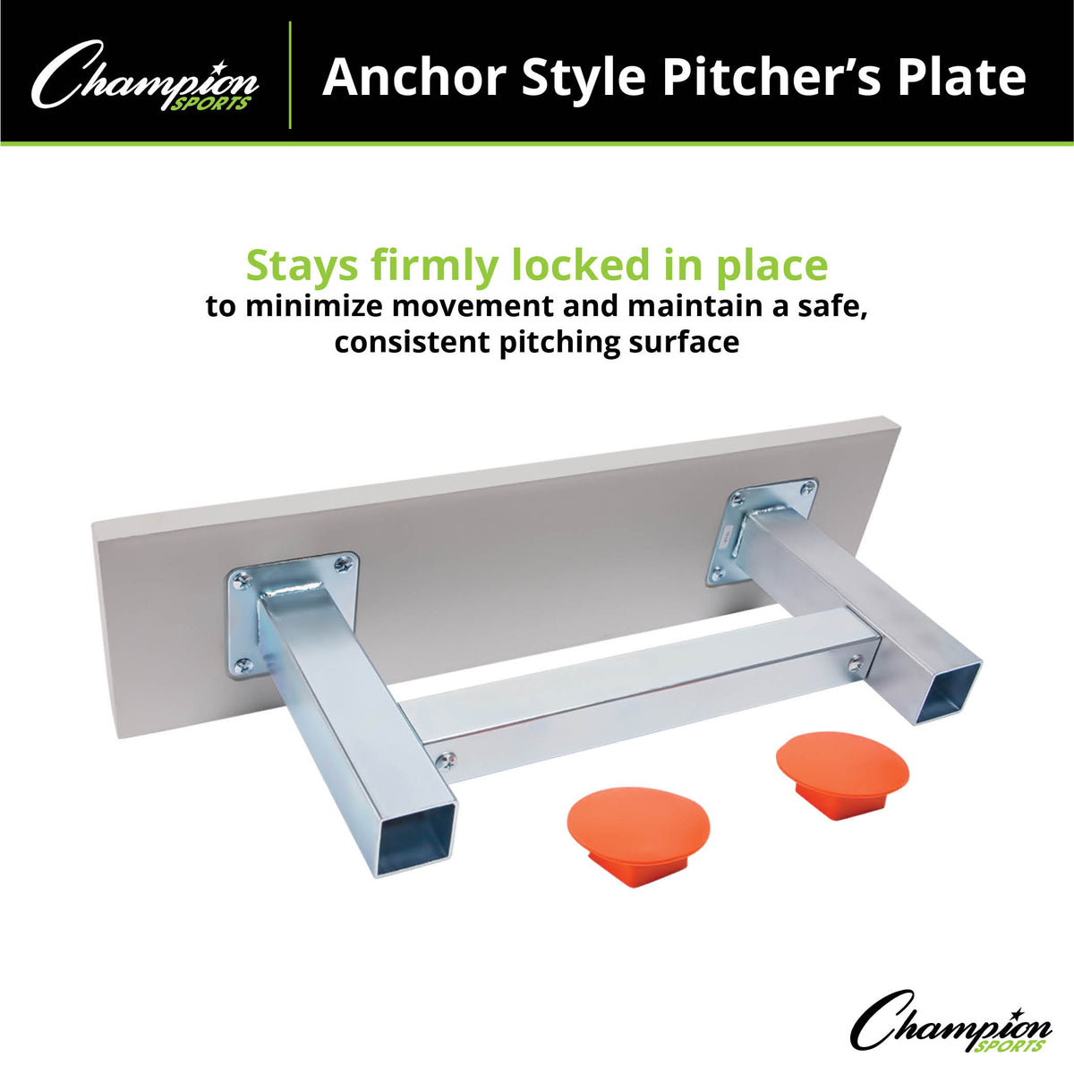 Champion Sports Anchor Style Pitcher's Plate