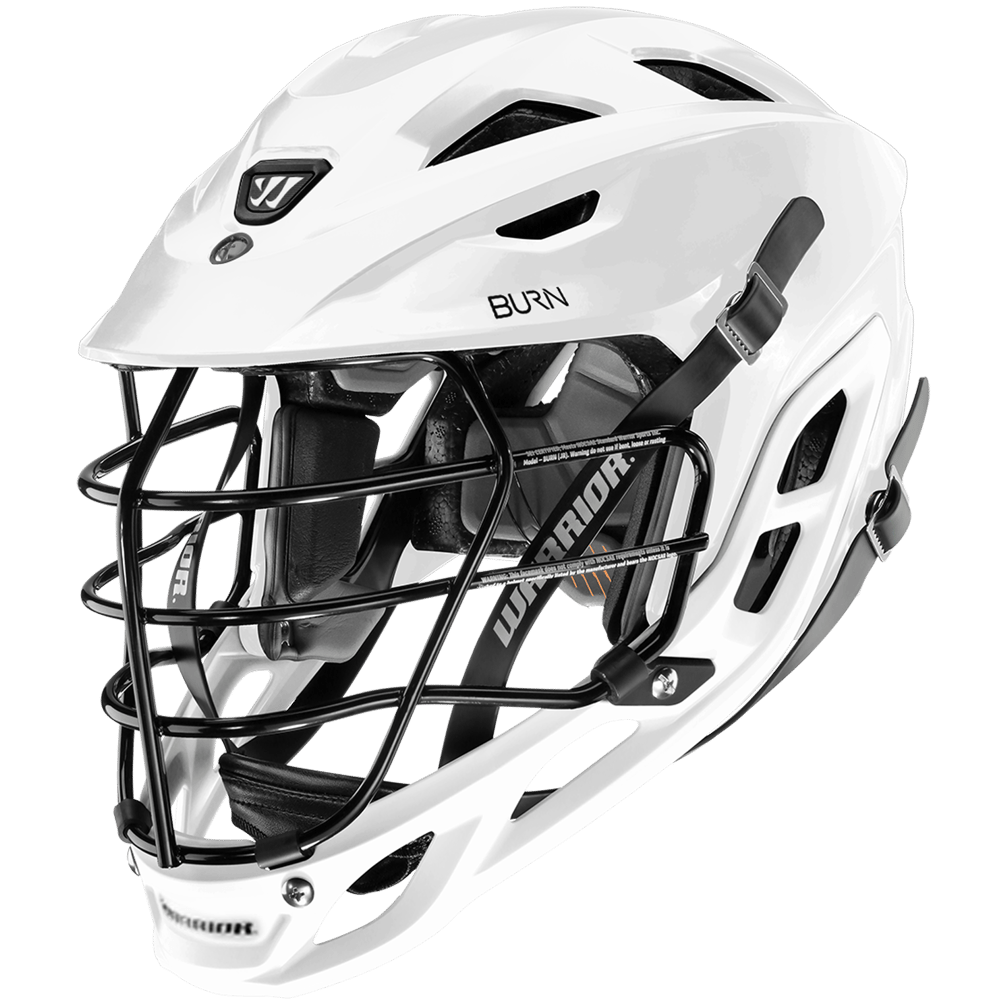 Warrior Burn Helmet w/ Black Mask - White