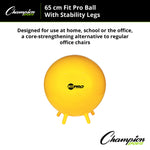 Champion Sports FitPro Ball with Stability Legs
