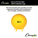 Champion Sports FitPro Ball with Stability Legs
