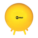 Champion Sports FitPro Ball with Stability Legs - 65 cm (Yellow)