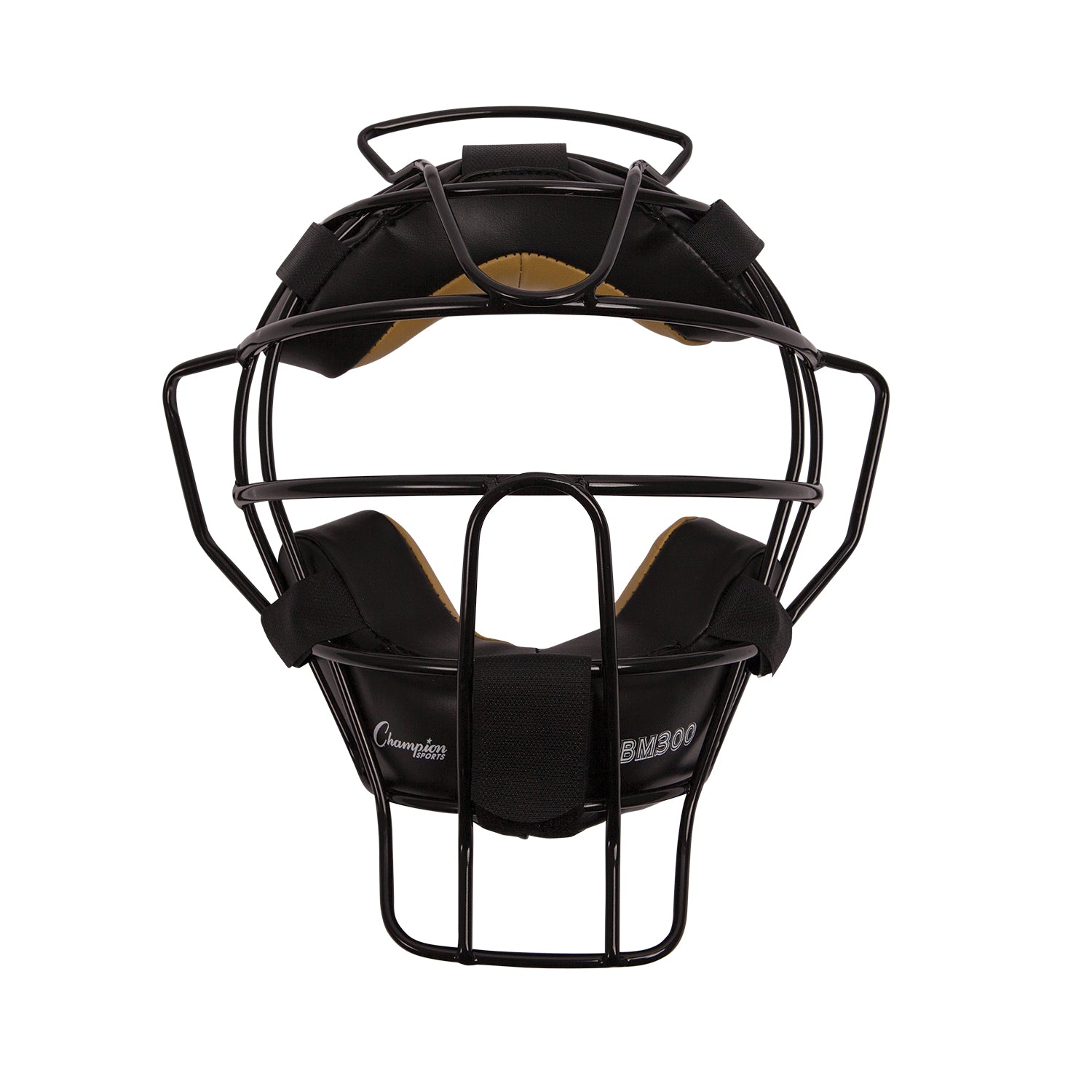 Champion Sports Ultra Lightweight Umpire Face Mask with EverClean - Black