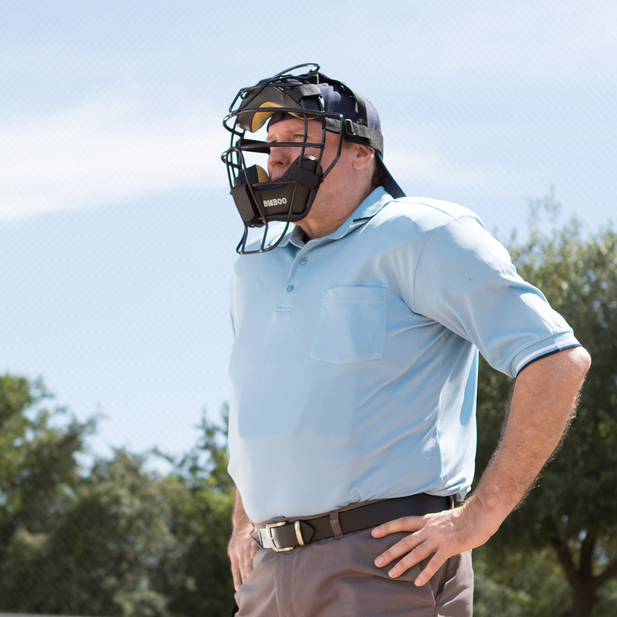 Champion Sports Ultra Lightweight Umpire Face Mask with EverClean