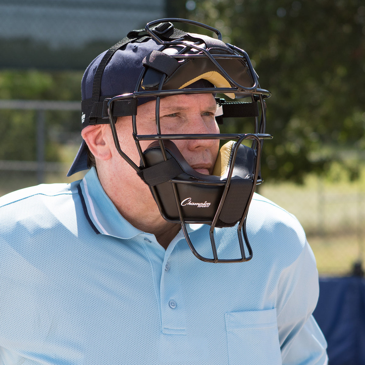Champion Sports Ultra Lightweight Umpire Face Mask with EverClean
