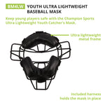 Champion Sports Ultralightweight Catcher's Mask, Youth