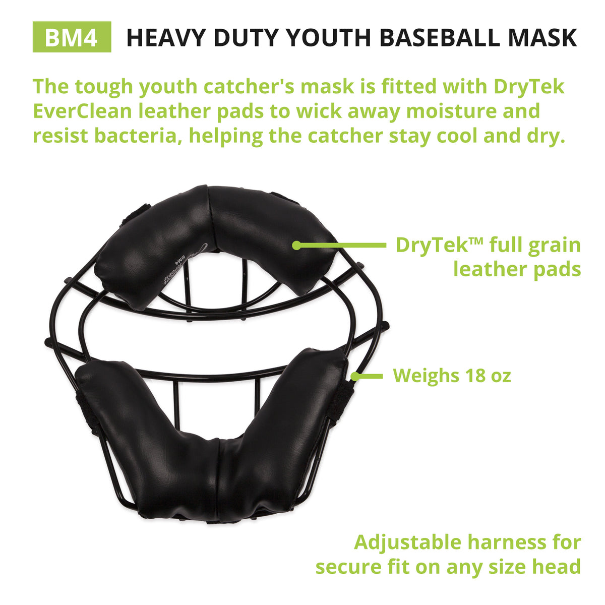 Champion Sports Heavy-Duty Catcher's Mask, Youth