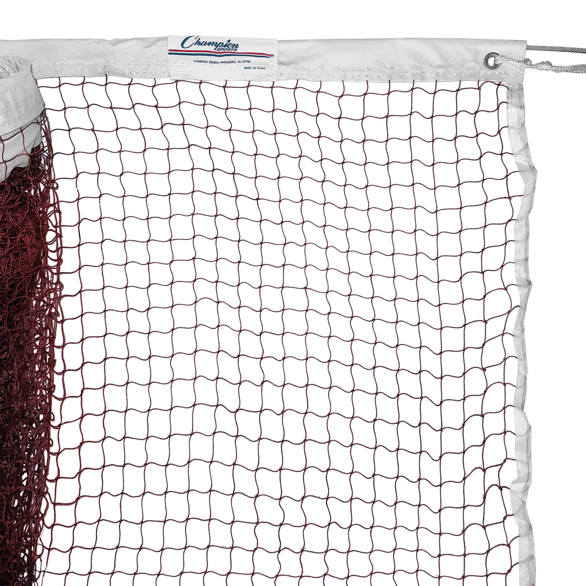 Champion Sports 18-Ply Badminton Net with Nylon-Coated Steel Cable