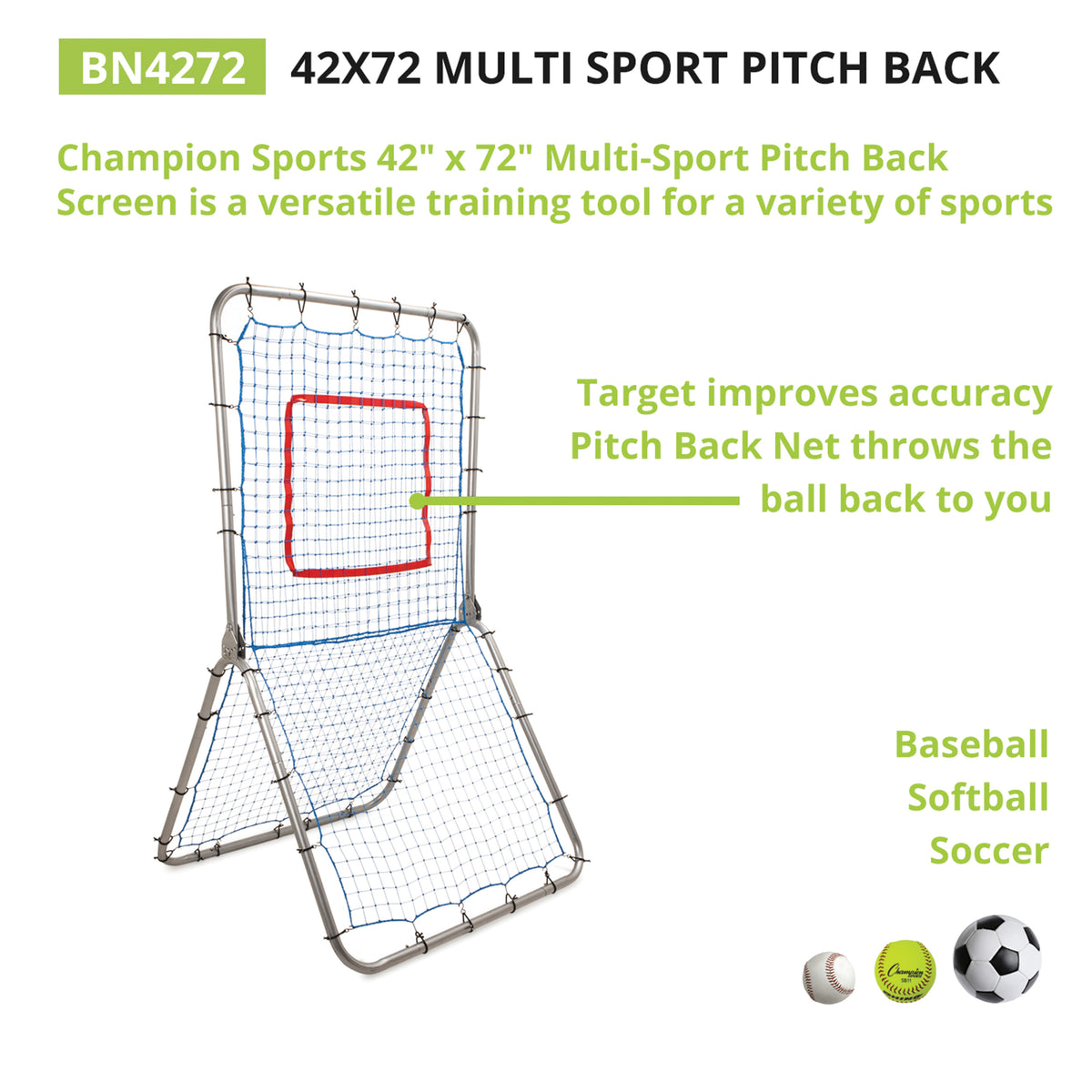 Champion Sports Multisport Pitch Back Screen