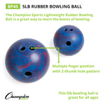 Champion Sports Rubber Bowling Ball