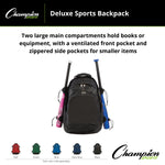 Champion Sports Deluxe Sports Backpack