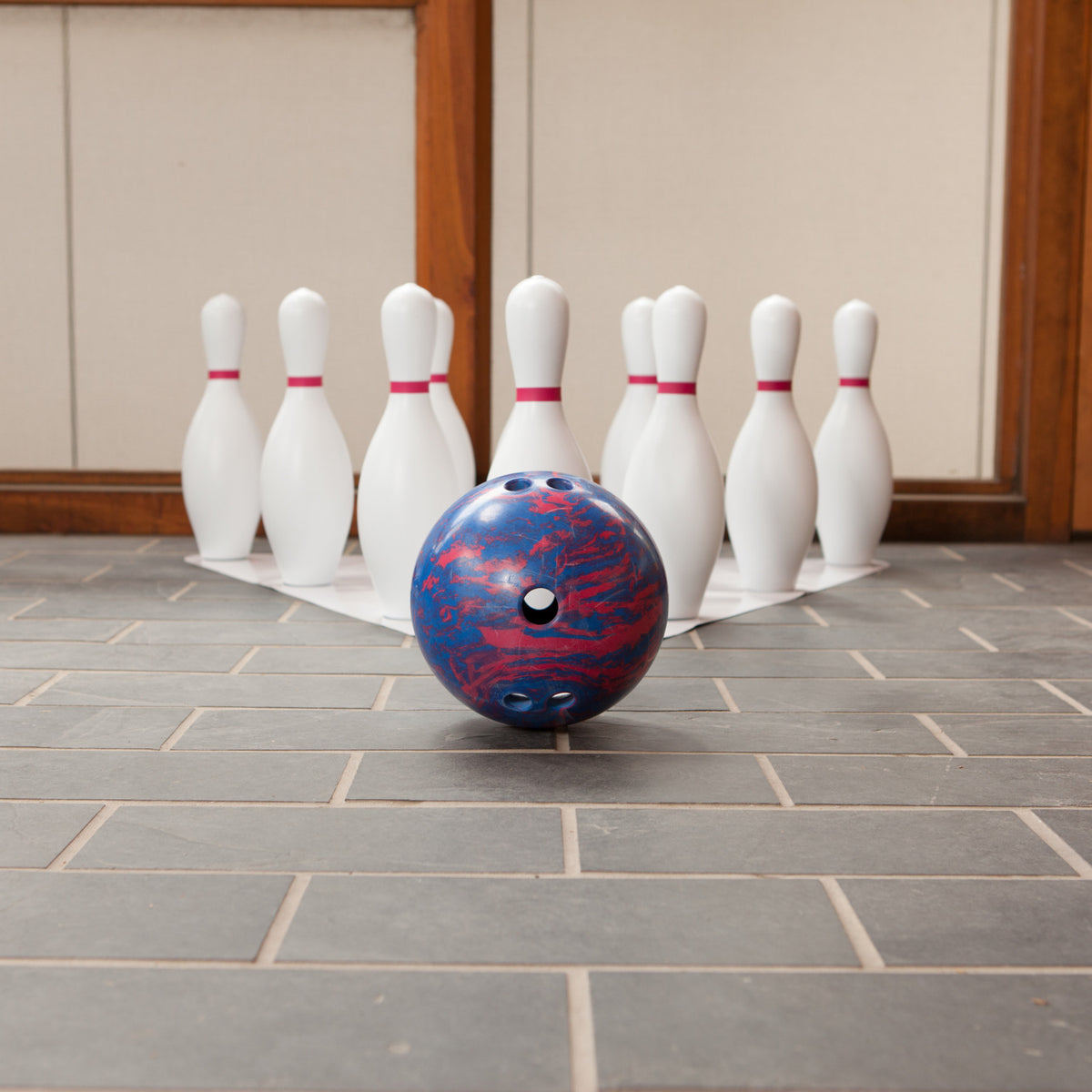 Champion Sports Plastic Bowling Ball and Pin Set