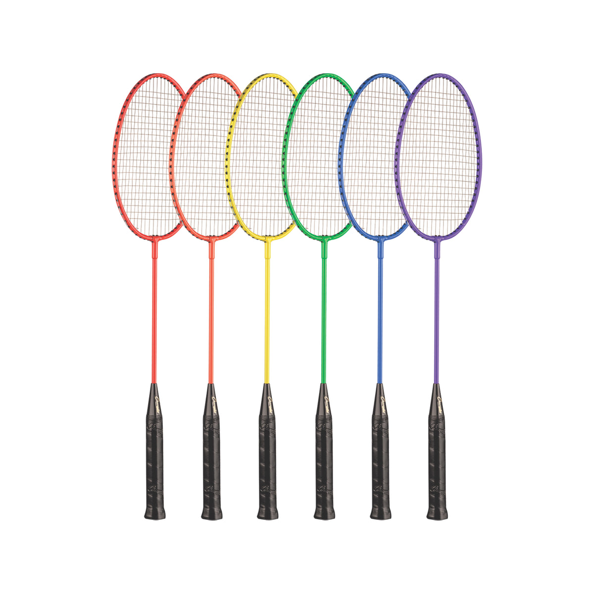 Champion Sports Tempered Steel Badminton Racket Set with Coated Steel Strings