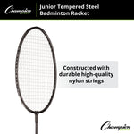 Champion Sports Beginner Tempered Steel Badminton Racket - 24"