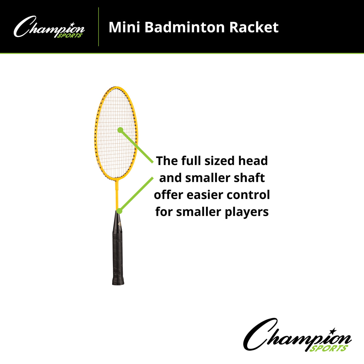 Champion Sports Mini 20" Badminton Racket