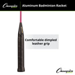 Champion Sports Aluminum Badminton Racket with Coated Steel Strings