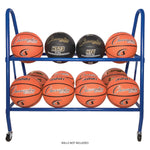 Champion Sports 12-Ball Deluxe Heavy-Duty Cart