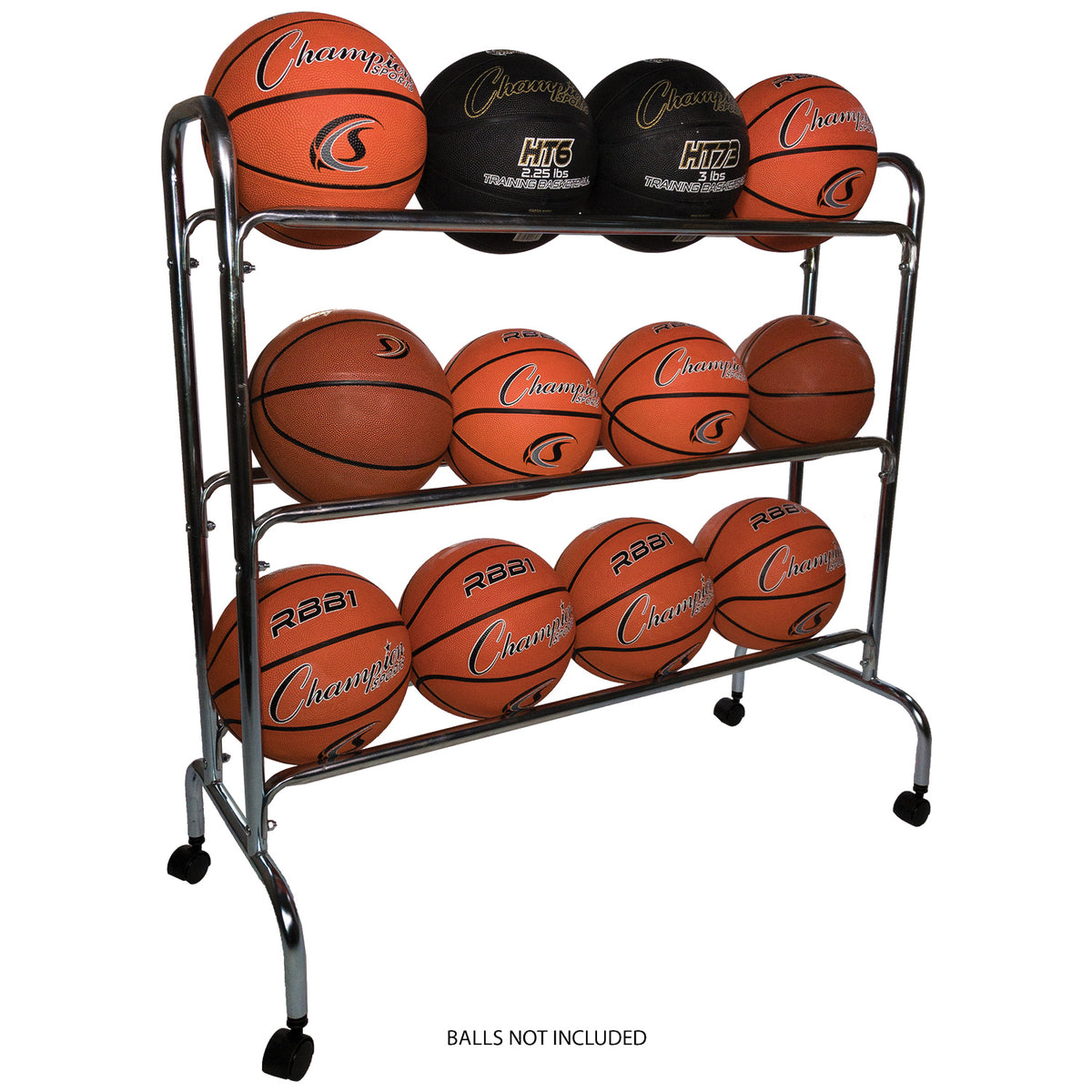 Champion Sports 12-Ball Powder-Coated Cart