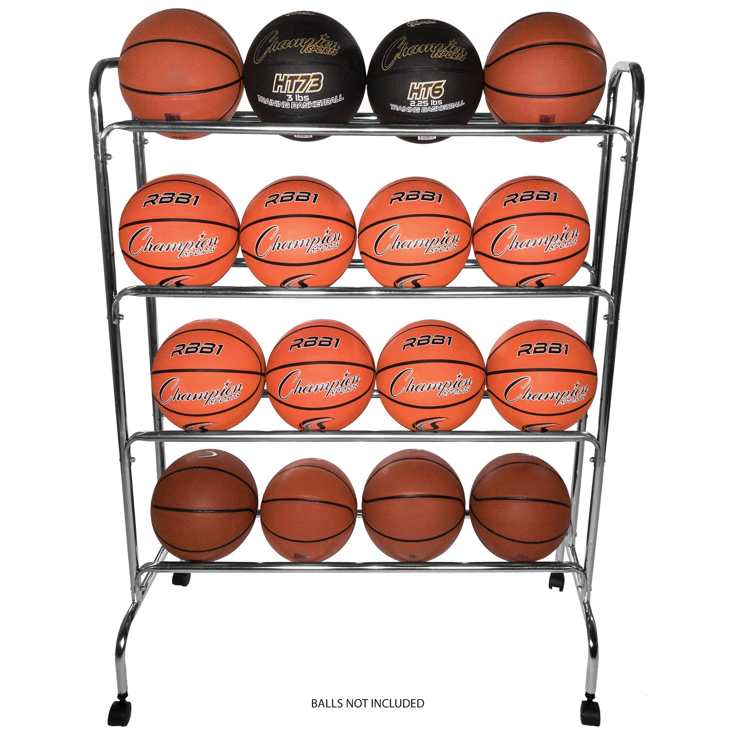Champion Sports 16-Ball Powder-Coated Cart