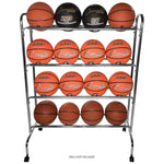 Champion Sports 16-Ball Powder-Coated Cart