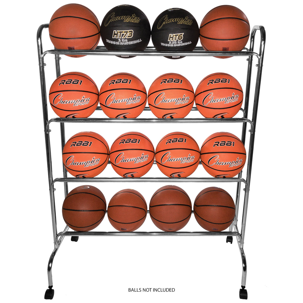 Champion Sports 16-Ball Powder-Coated Cart