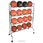 Champion Sports 16-Ball Powder-Coated Cart