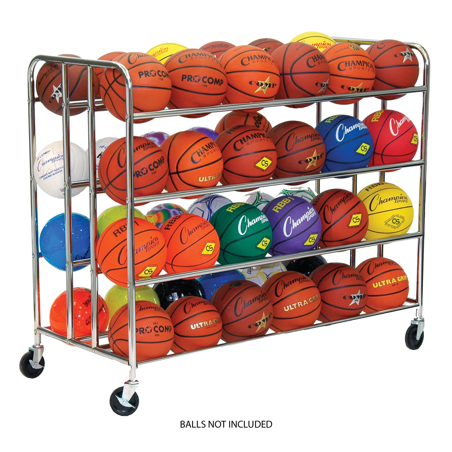 Champion Sports 48-Ball Double Wide Ball Cart