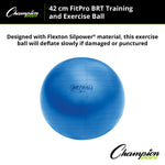 Champion Sports FitPro BRT Training & Exercise Ball - 65 cm