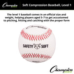 Champion Sports Soft Compression Baseballs - Dozen