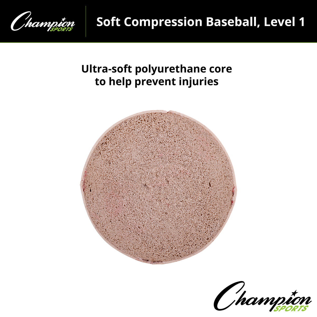 Champion Sports Soft Compression Baseballs - Dozen