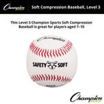 Champion Sports Soft Compression Baseballs - Dozen
