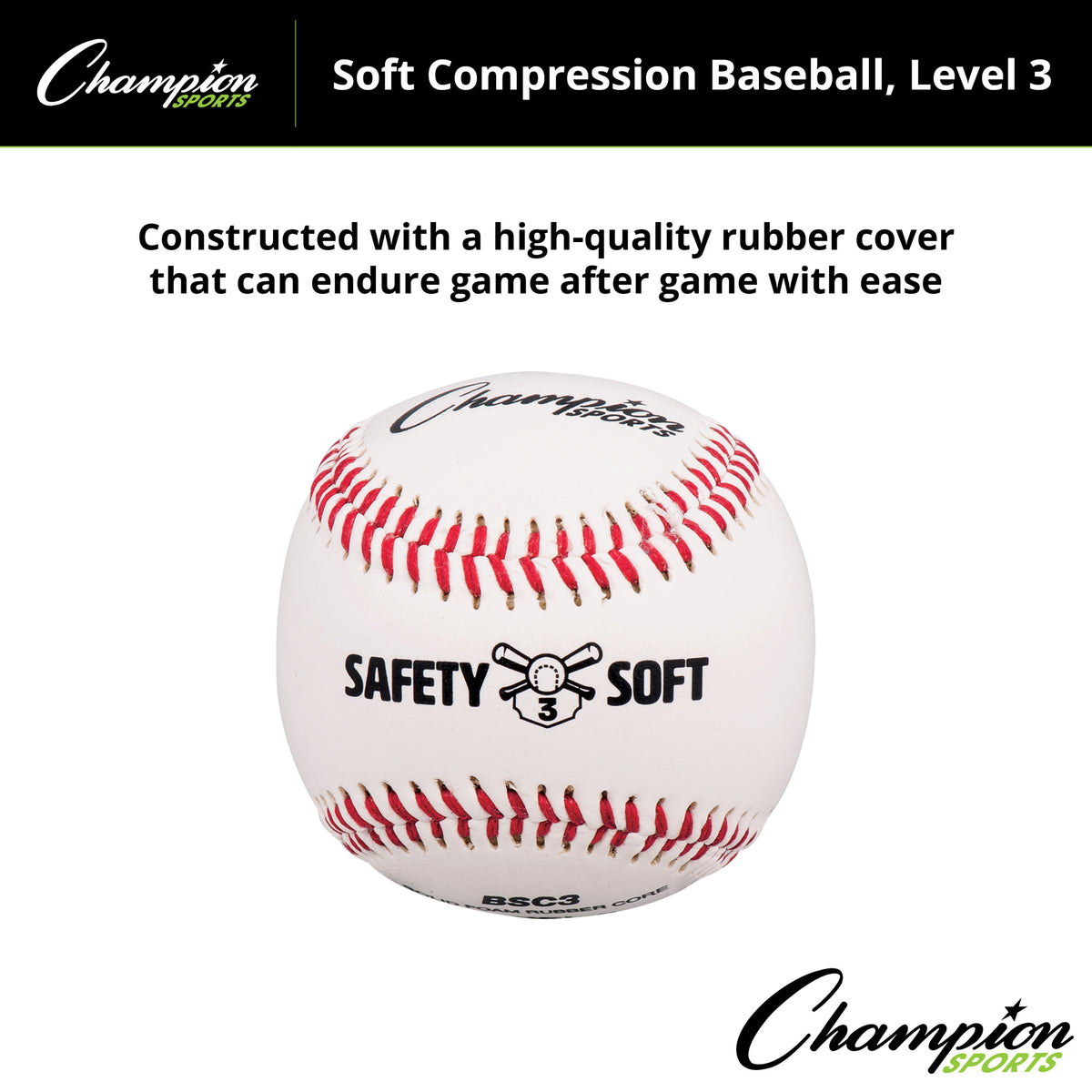Champion Sports Soft Compression Baseballs - Dozen