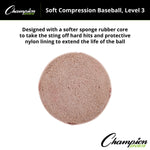 Champion Sports Soft Compression Baseballs - Dozen