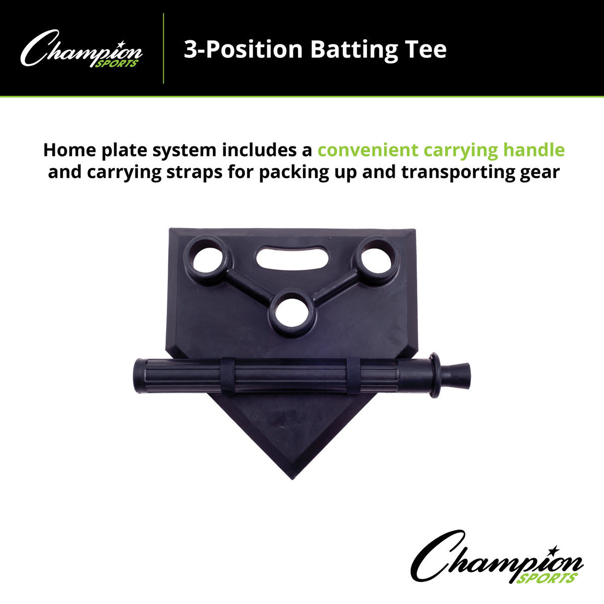 Champion Sports 3-Position Batting Tee