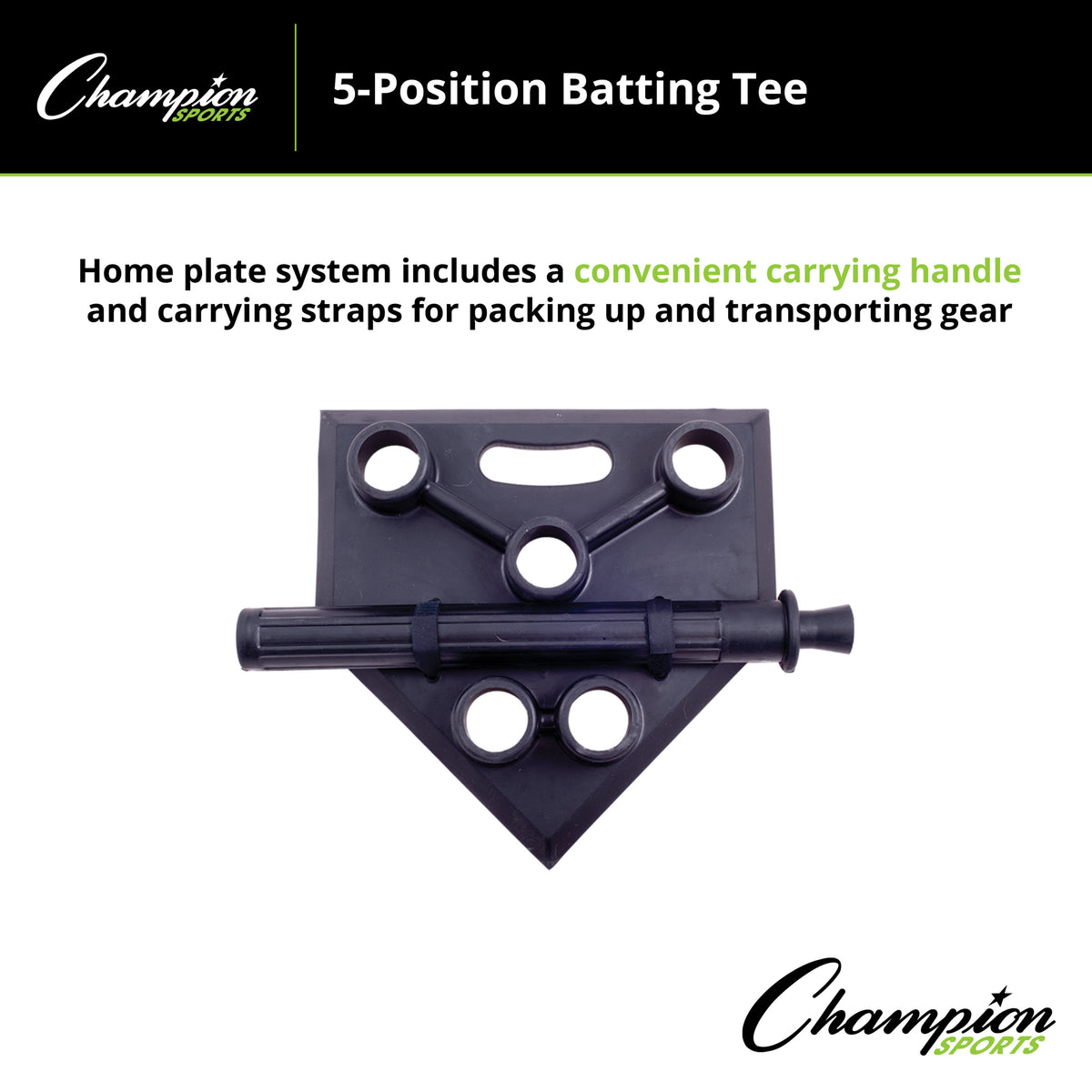 Champion Sports 5-Position Batting Tee