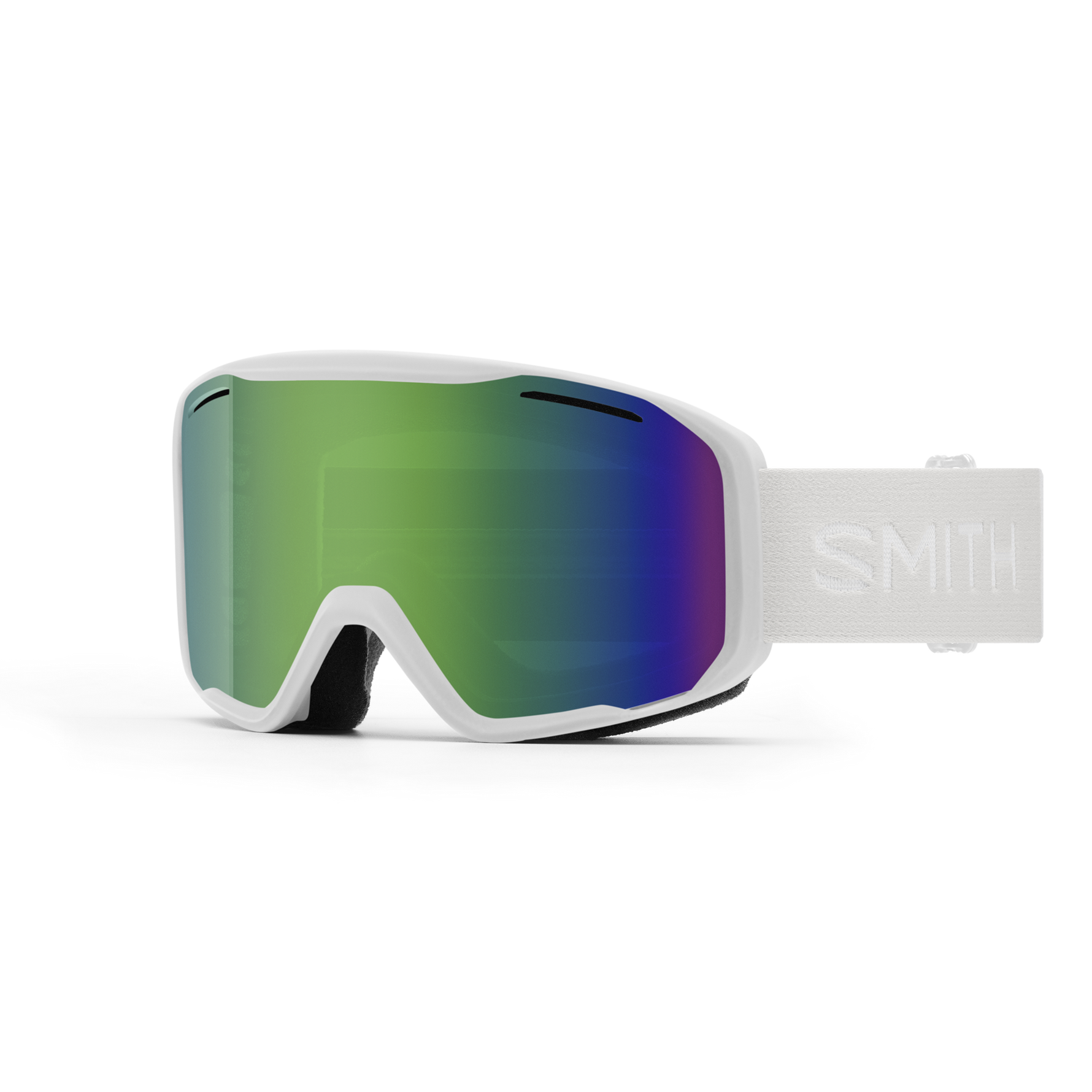 Smith Blazer - White | Green Sol-X Mirror