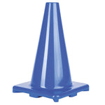 Champion Sports 12"H High-Visibility Flexible Vinyl Cone - Blue