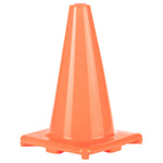 Champion Sports 12"H High-Visibility Flexible Vinyl Cone - Orange