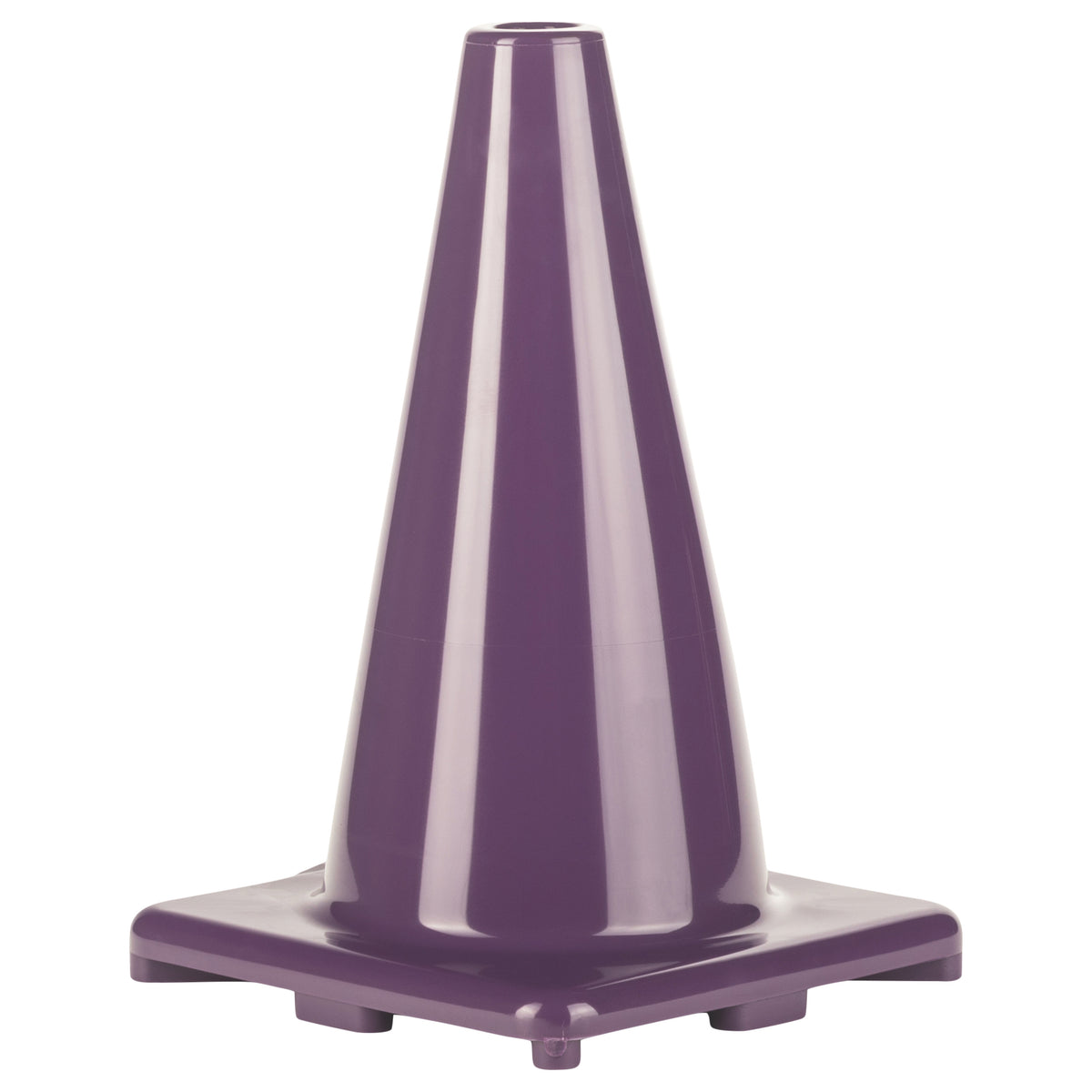 Champion Sports 12"H High-Visibility Flexible Vinyl Cone - Purple