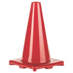 Champion Sports 12"H High-Visibility Flexible Vinyl Cone - Red
