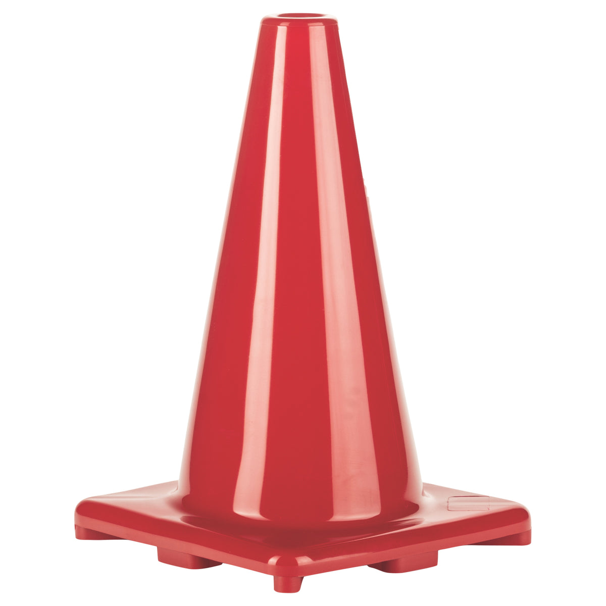 Champion Sports 12"H High-Visibility Flexible Vinyl Cone - Red