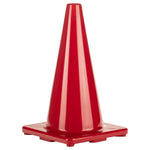 Champion Sports 18" High-Visibility Flexible Vinyl Cone - Red