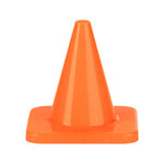Champion Sports 4"H High-Visibility Flexible Vinyl Cone - Orange