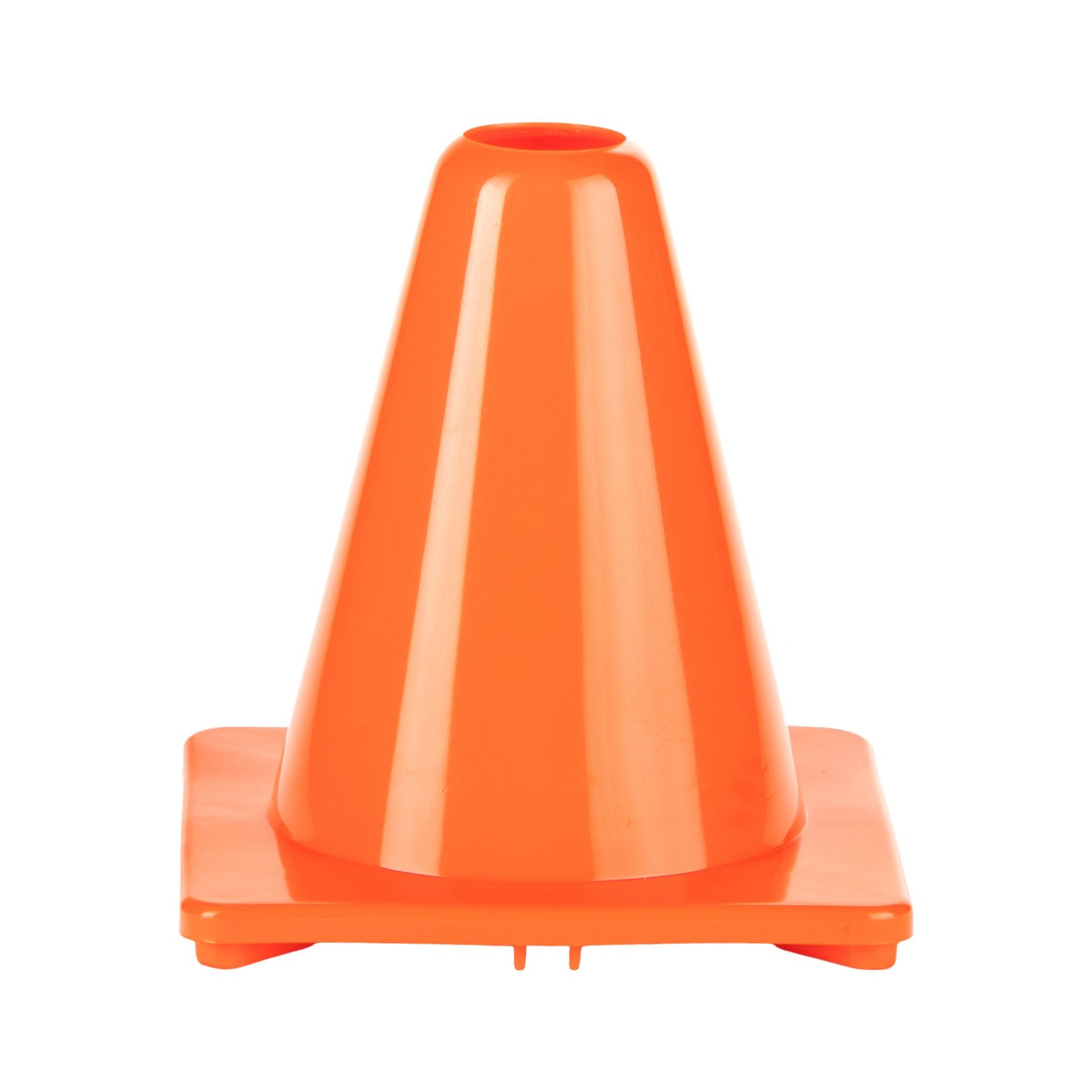 Champion Sports 6" High-Visibility Flexible Vinyl Cone - Orange