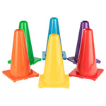 Champion Sports 9"H High-Visibility Flexible Vinyl Cone